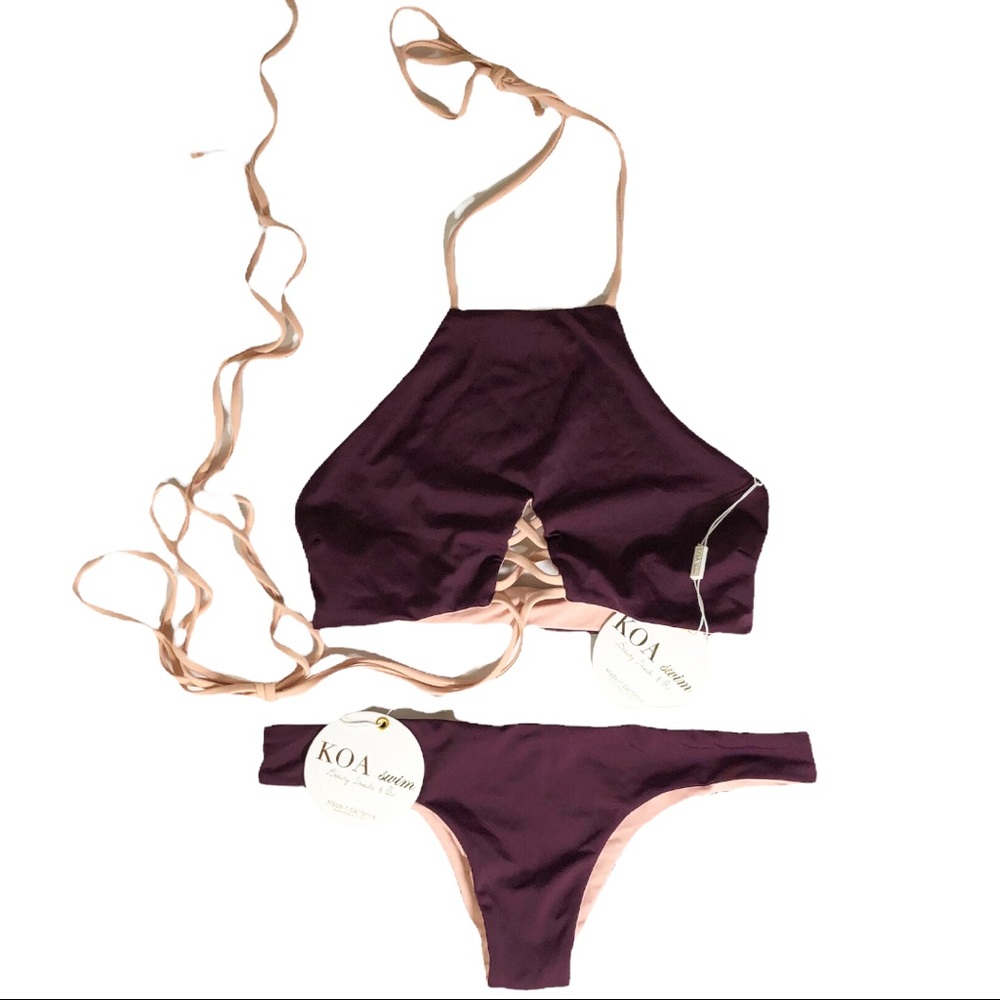 Koa Strappy Wrap Reversible Bikini